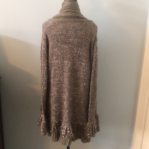 ‼️SOLD‼️Boho ladies open front shawl collar cardigan sweater, size XL. BNWT. - Picture 3 of 7